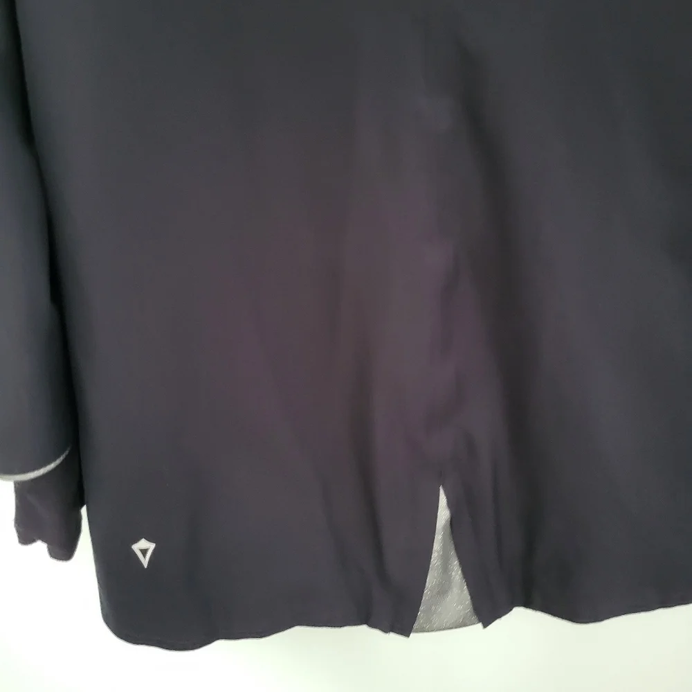 Lululemon | Ivivva Girls Size 14 Reversible Hooded Thumbholes Black Long‎ Jacket